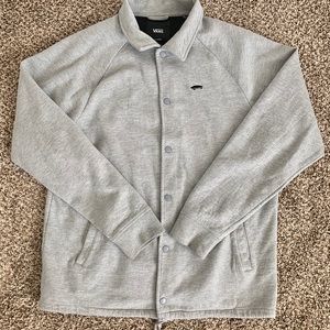 Vans Men’s XL Button-up Jacket-Grey